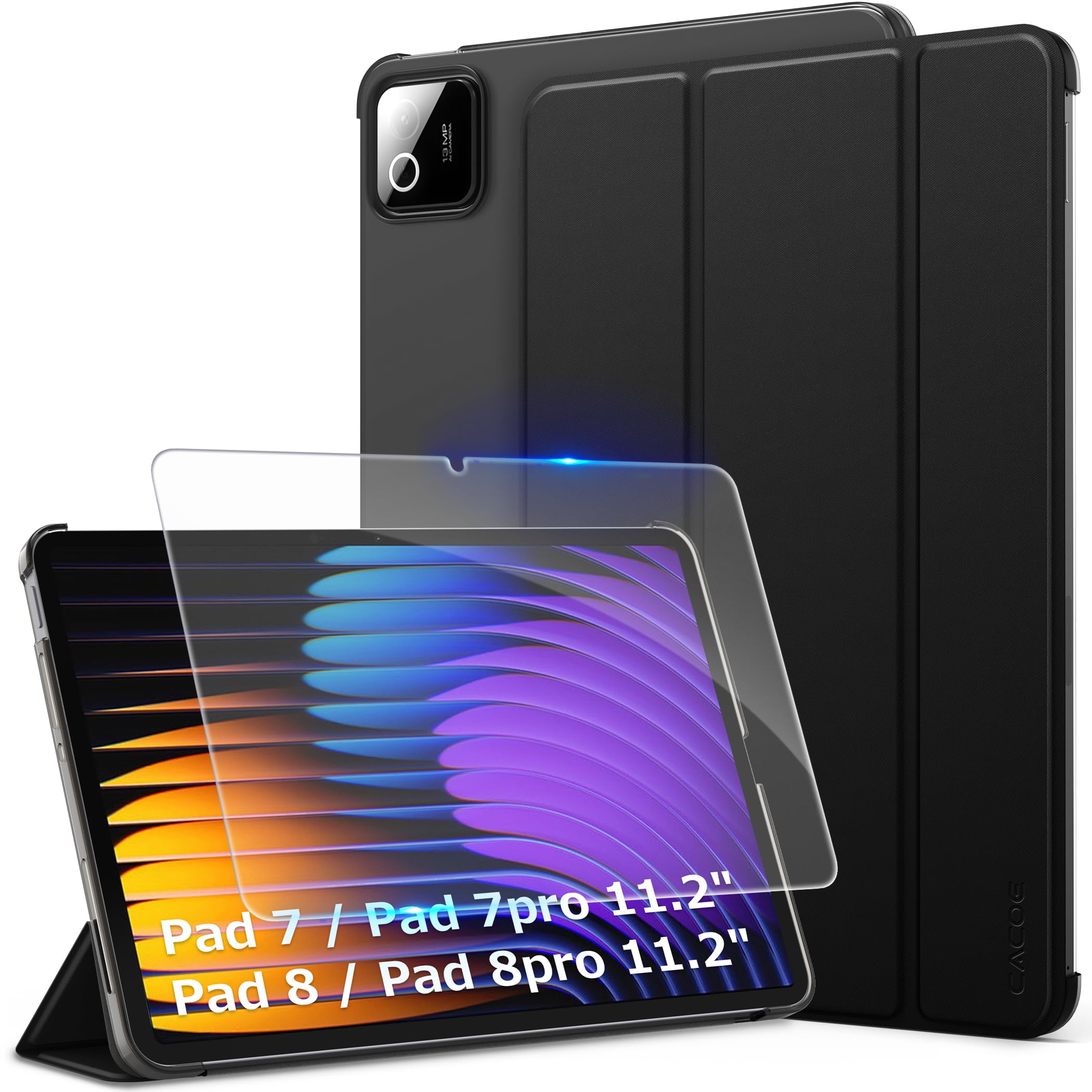 Xiaomi pad 7 タブレット 本体　カバー付き Amazon.co.jp: CACOE Xiaomi Pad 7 Pad 8 11.2インチ ケース ガラス
